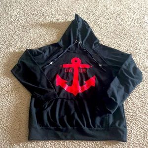 ‘Live Free’ Anchor Hoodie